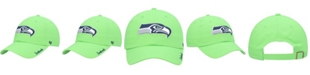 '47 Brand Women's Neon Green Seattle Seahawks Miata Clean Up Secondary Adjustable Hat